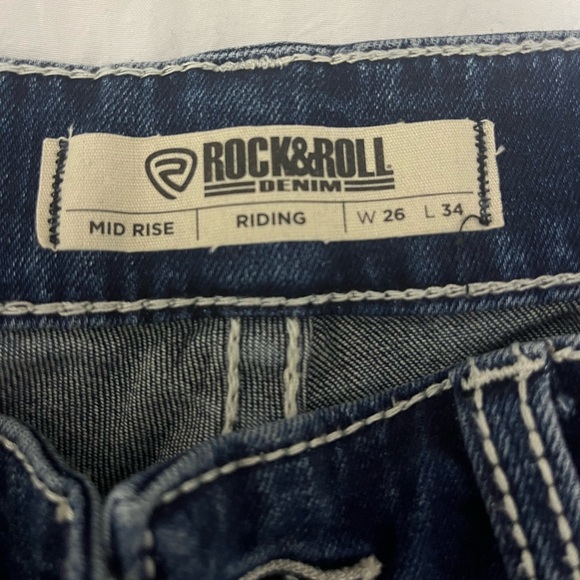 Never Worn-Rock & Roll Mid Rise Jeans - Picture 3 of 4